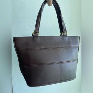 Vintage COACH Tribeca Satchel Tote 9801 Mahogany Brown EUC